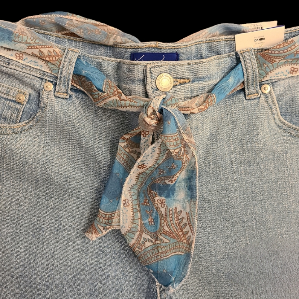 NWT Kim Rogers size 10P denim capris